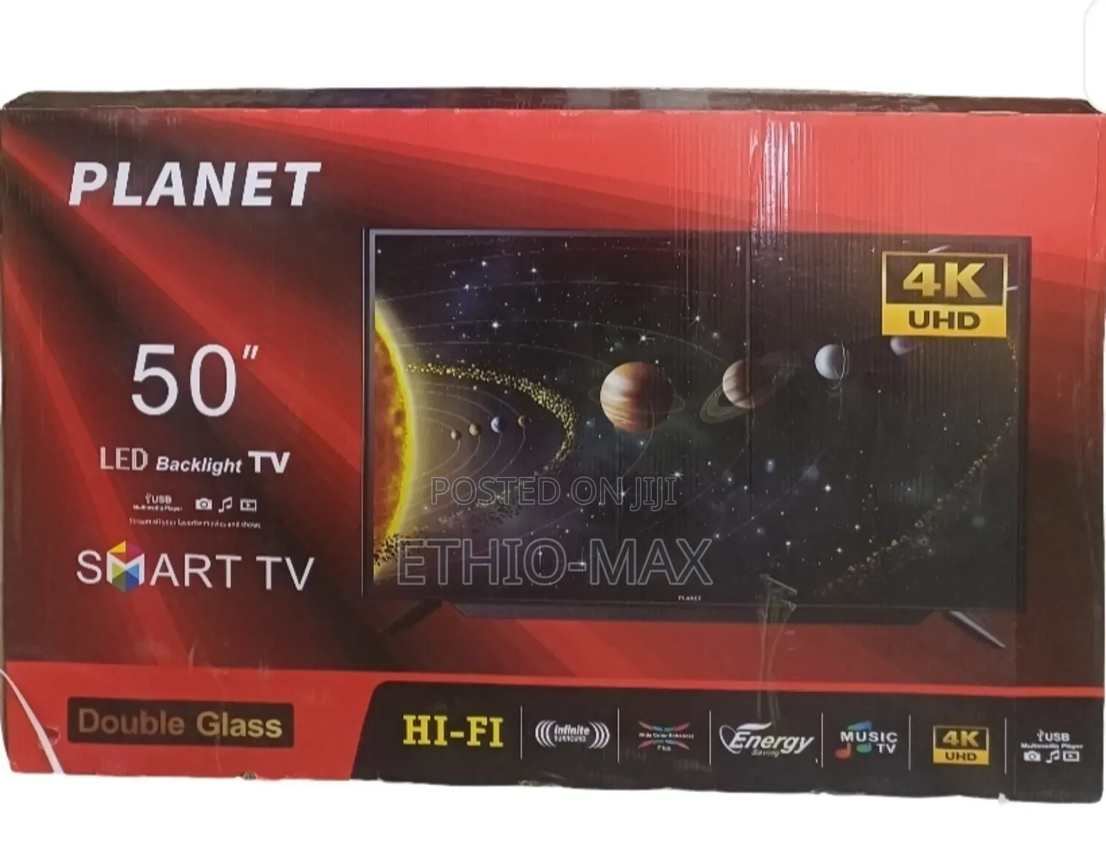 Planet 50” Smart Android Tv – Double Glass | Original | New Arrival