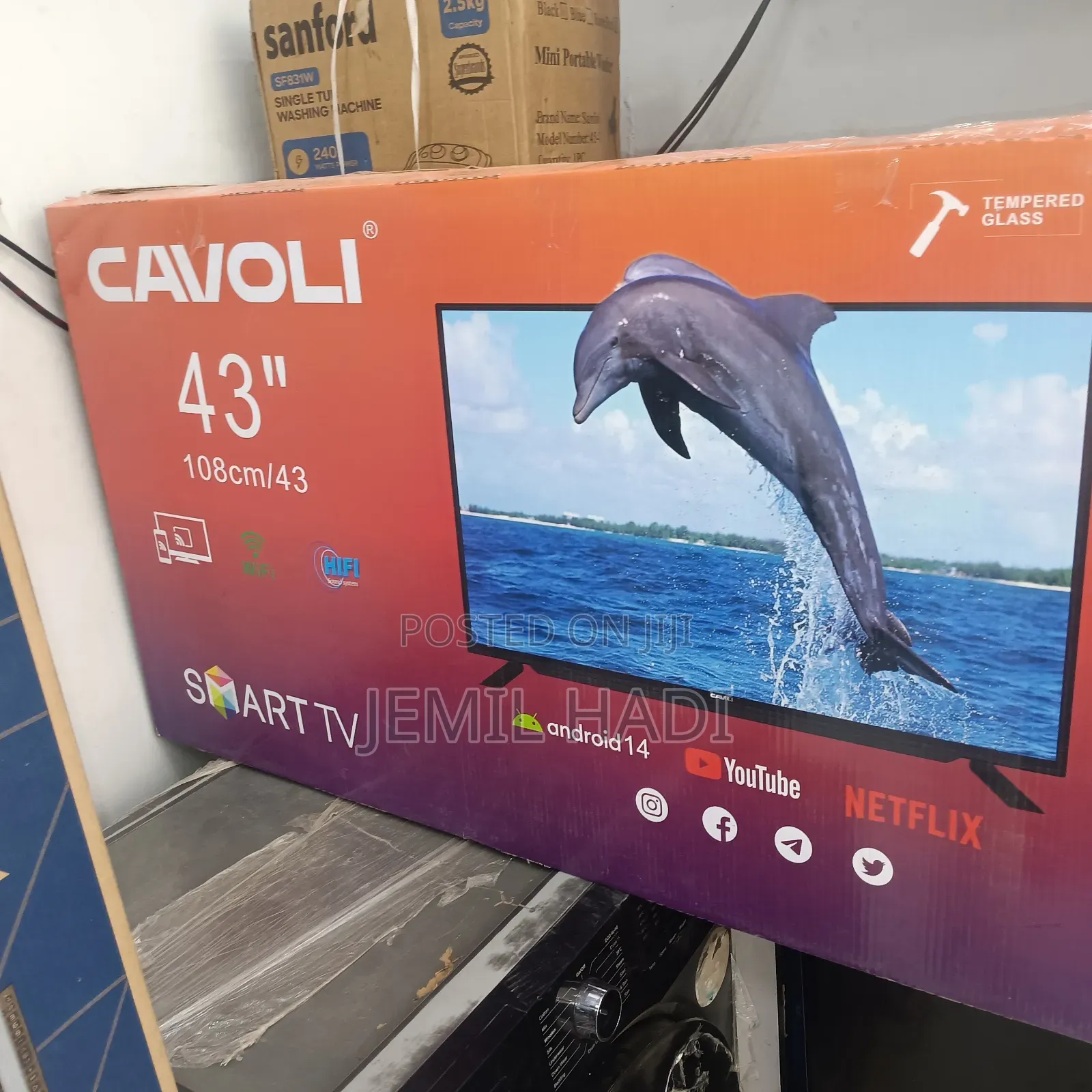 Caovll Smart Tv 43 Inch Andraid Doubel Gelass 2025 Model