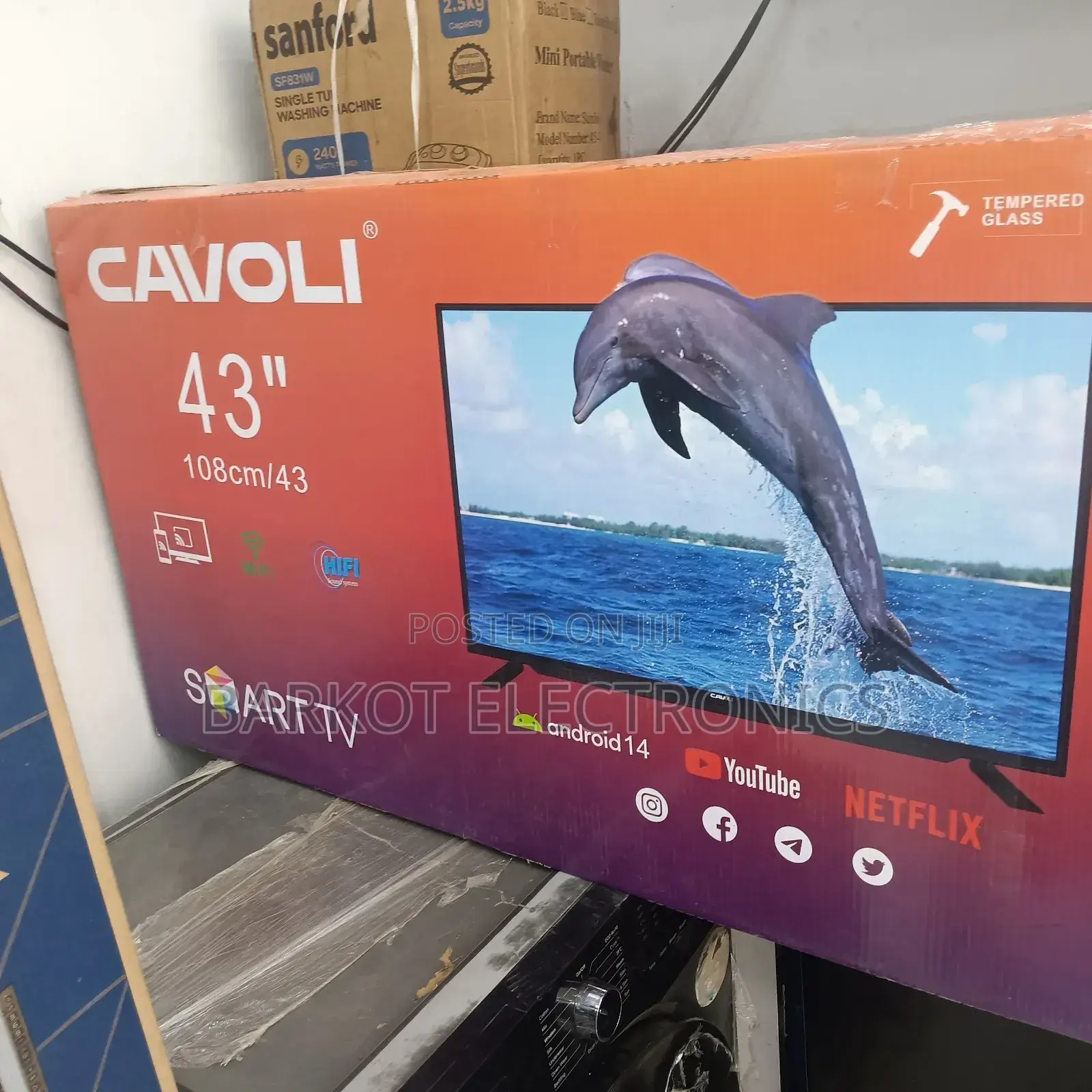 Caovll Smart Tv 43 Inch Andraid Doubel Gelass 2025 Model
