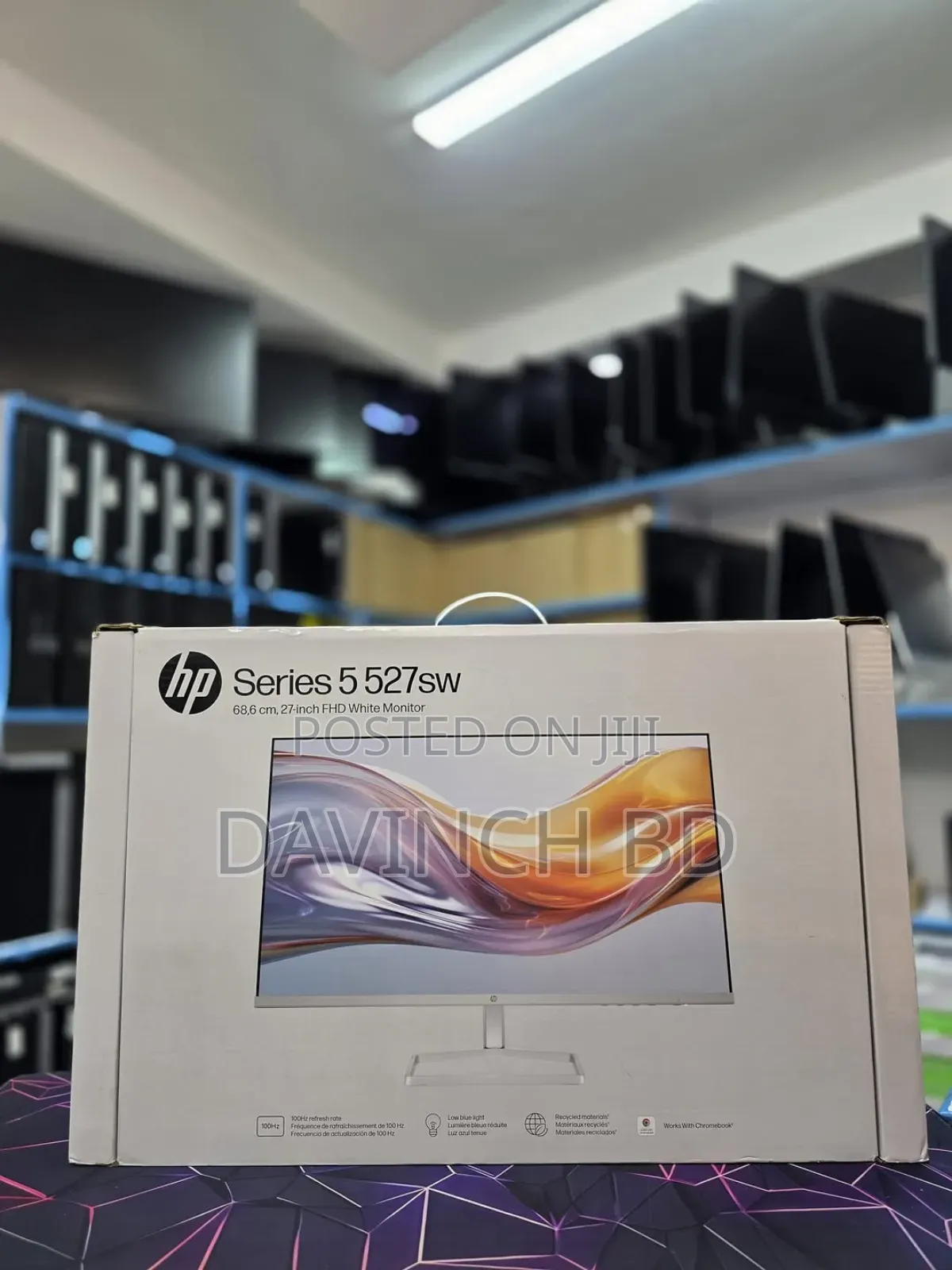 Hp Monitor || 27" FHD Ips Display, 100hz Refresh Rate,