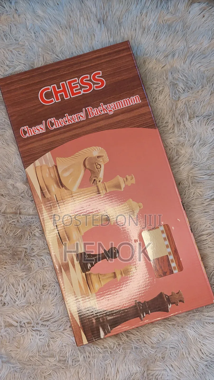 /3in 1 Chess Board / Wooden Chess Board ቼዝ እና ዳማ