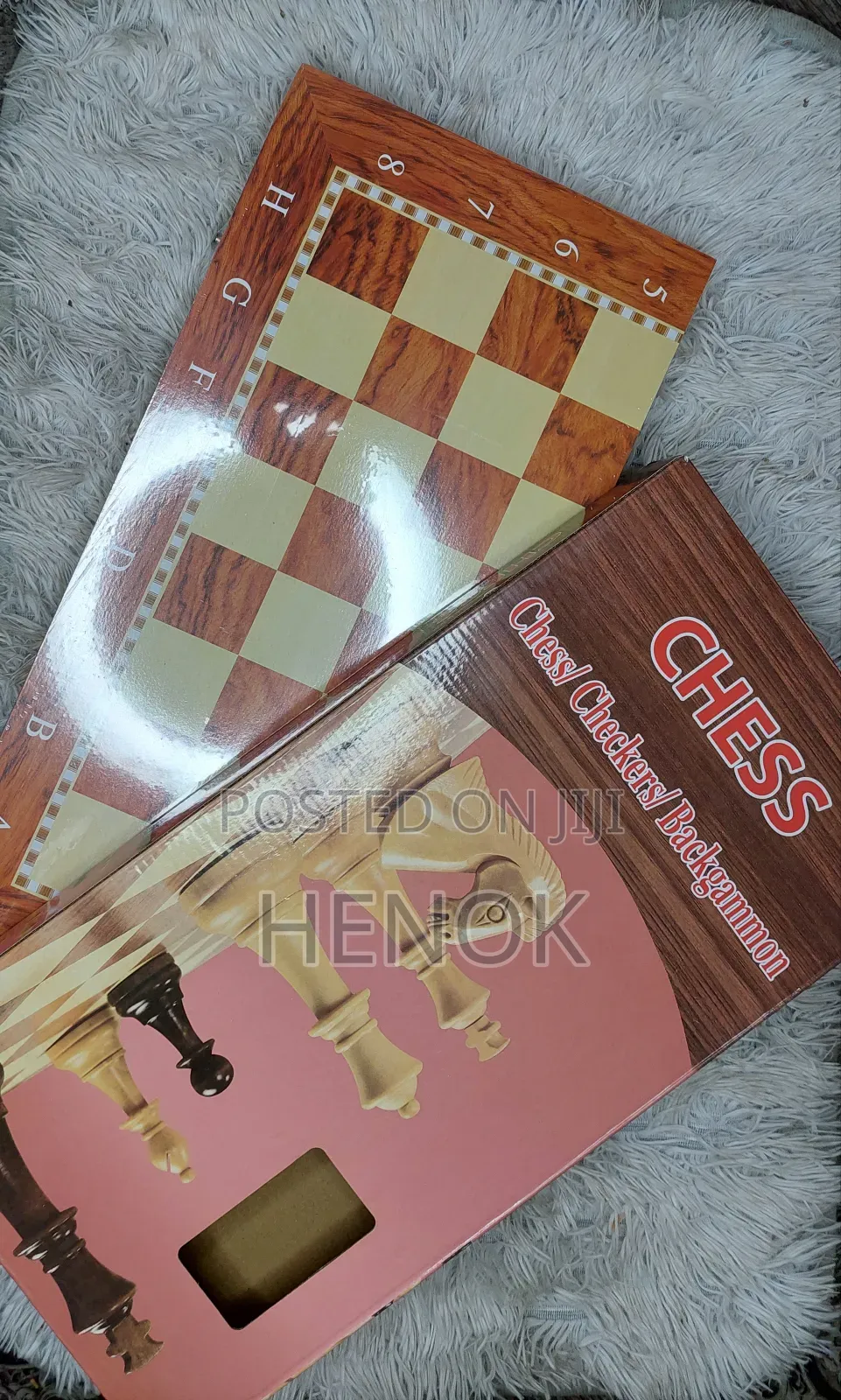/3in 1 Chess Board / Wooden Chess Board ቼዝ እና ዳማ