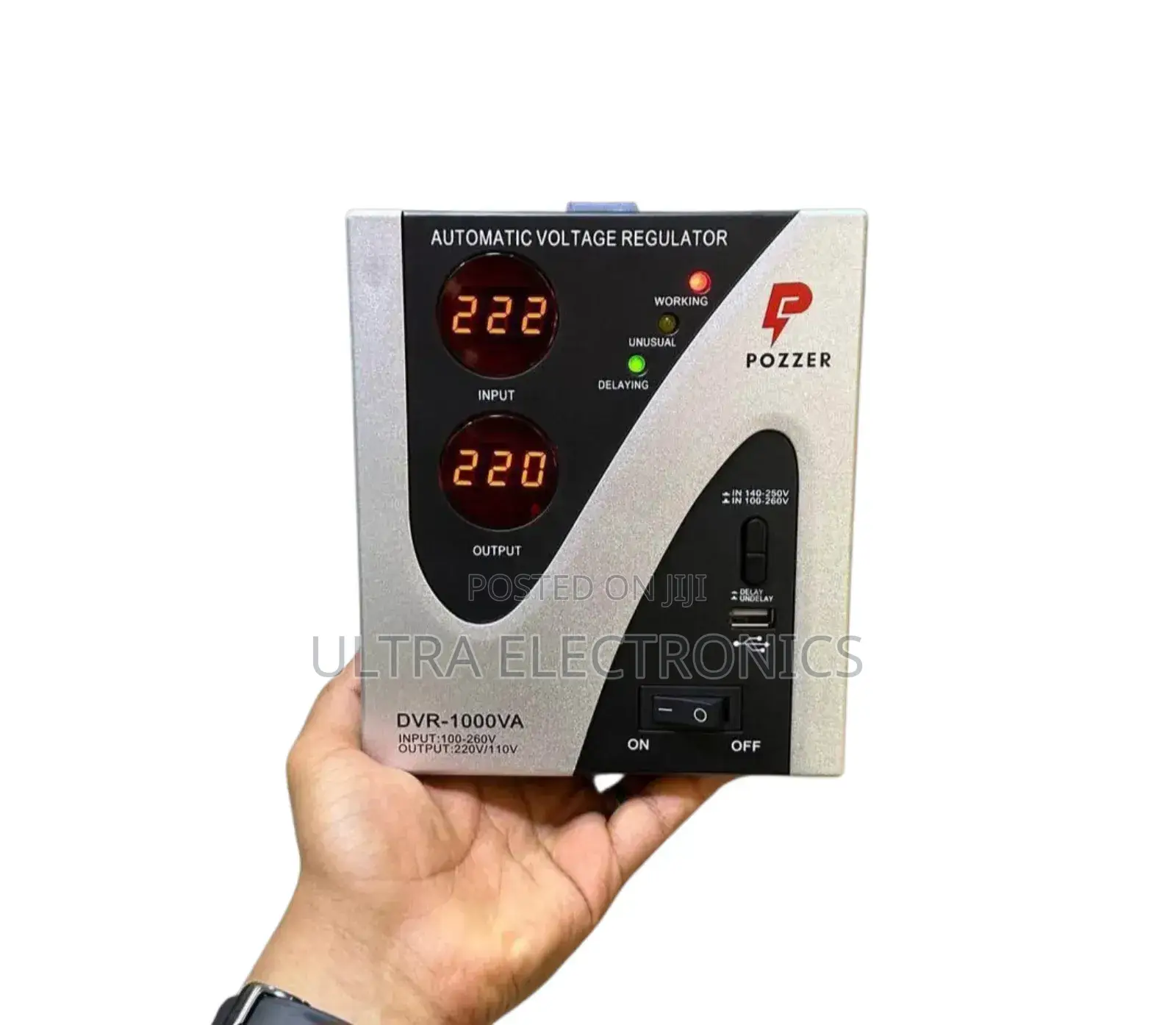 Pozzer Electronics Pz-dvr-1000va Automatic Voltage Regulator.