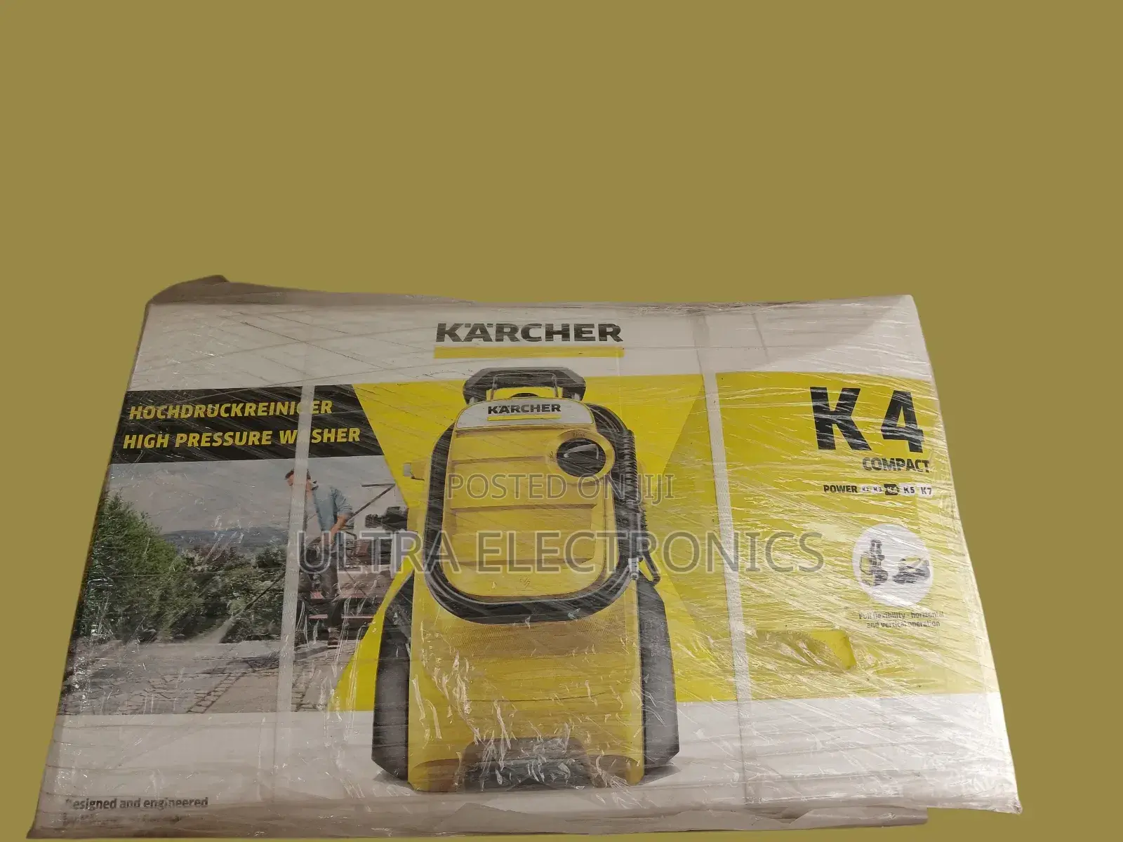 Kärcher K 4 Compact High-Pressure Washer. It Has a Maximum Pressure