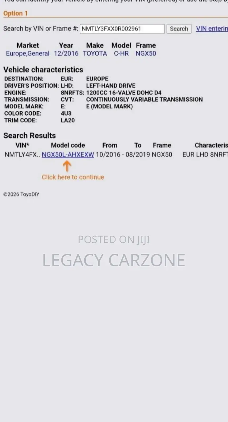 Toyota C-HR 2017 Brown