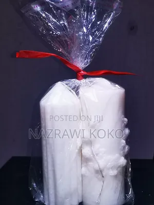 White and Red Handmade Candles