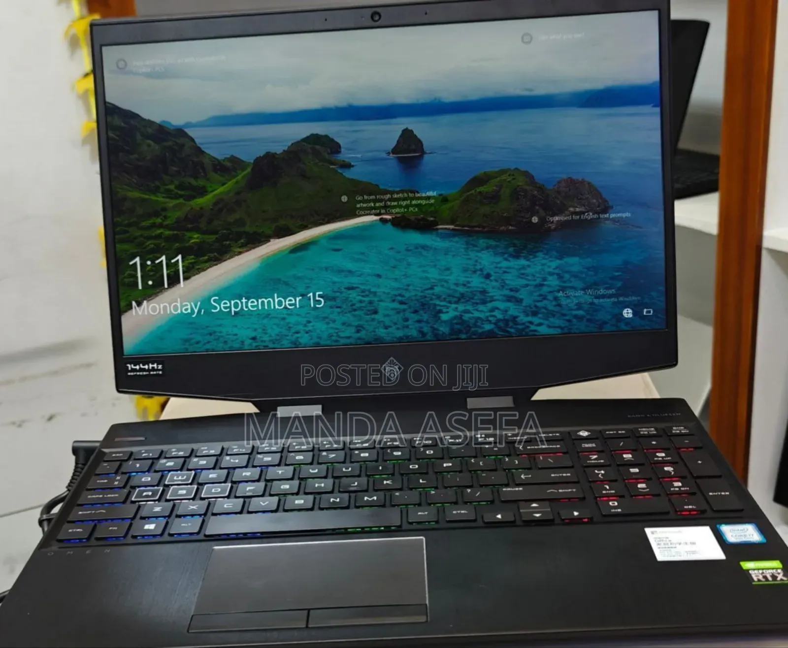 New Laptop HP Omen 15 16GB Intel Core I7 SSD 512GB