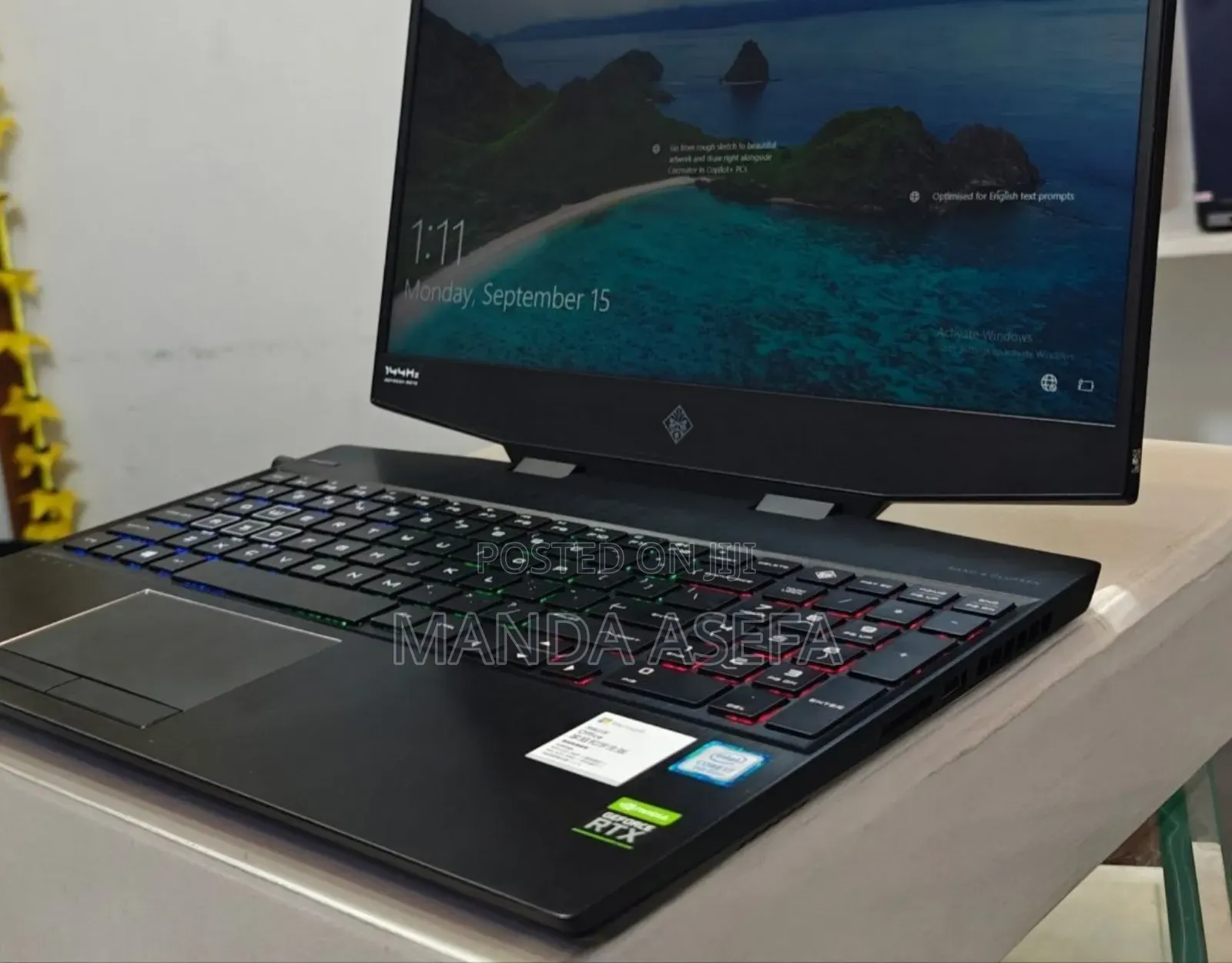 New Laptop HP Omen 15 16GB Intel Core I7 SSD 512GB