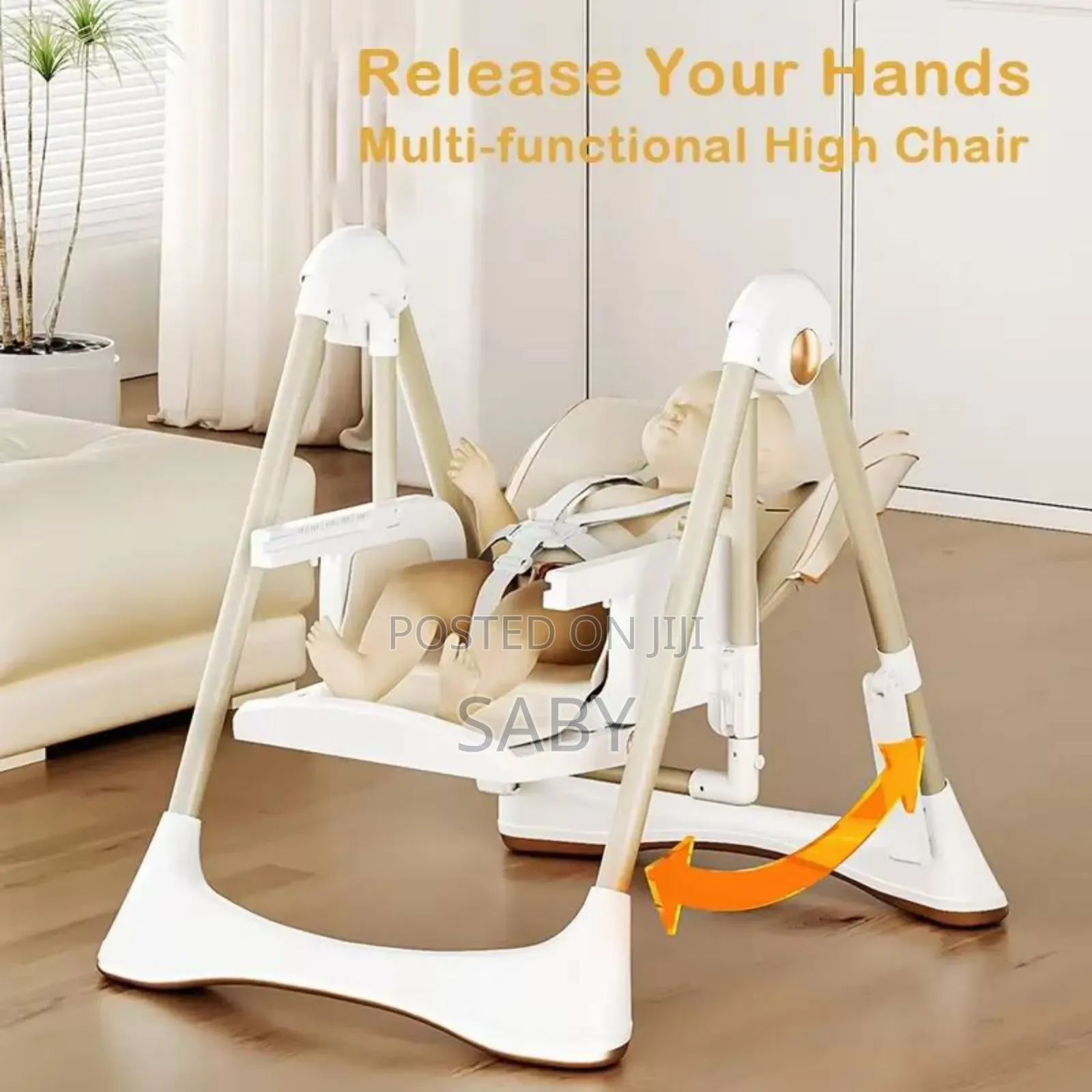 2 in 1 Rocking Baby High Chair