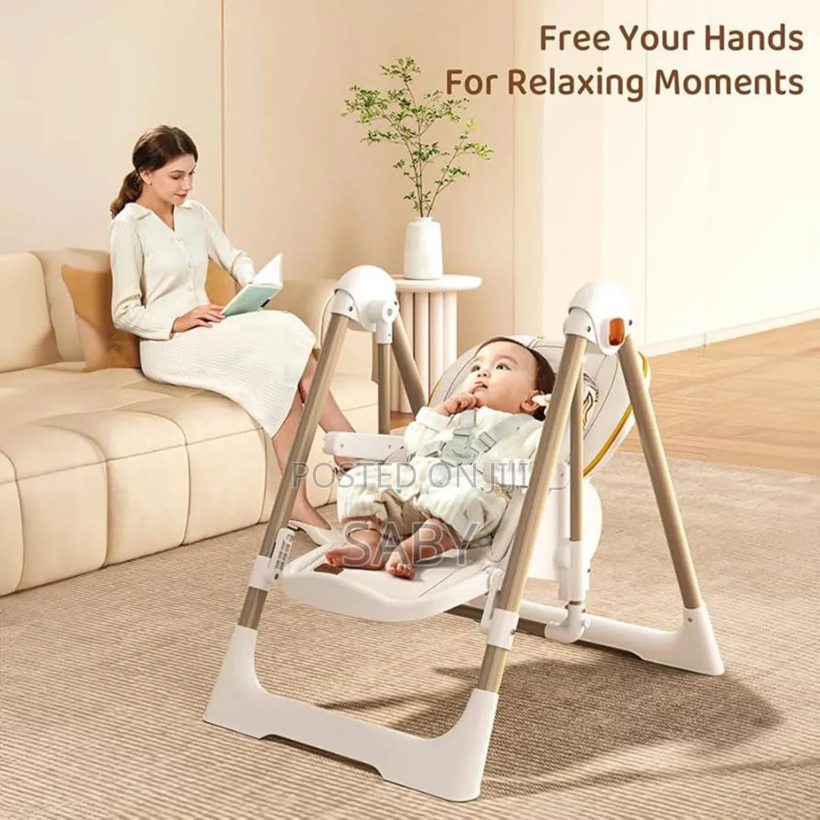 2 in 1 Rocking Baby High Chair