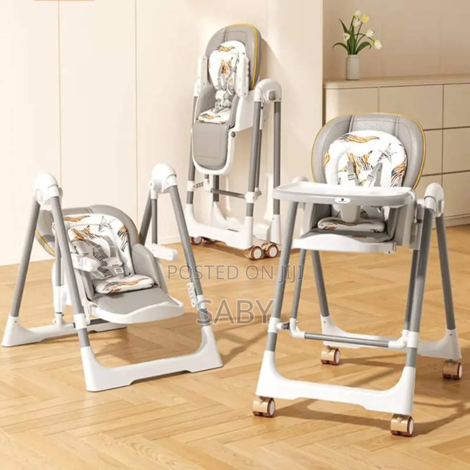 2 in 1 Rocking Baby High Chair