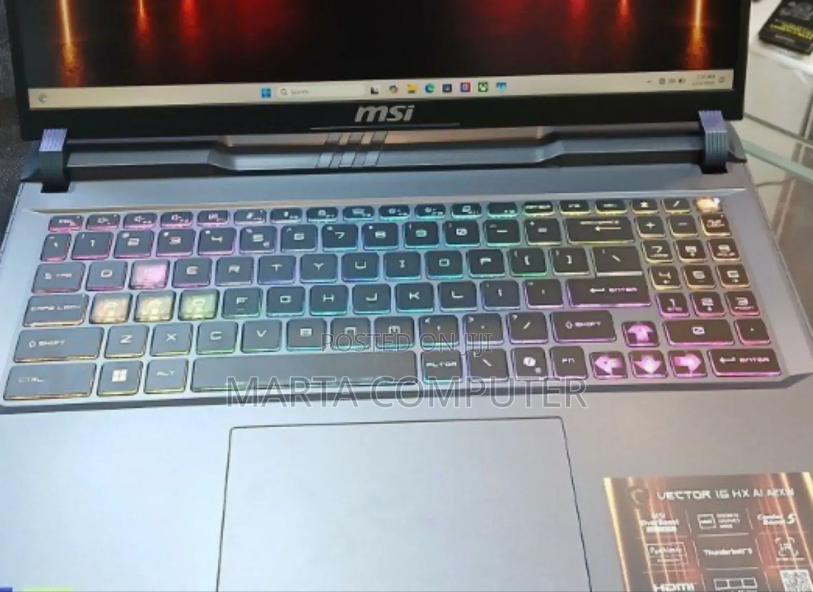 New Laptop MSI Vector 16 HX AI A2XWIG 16GB Intel Core Ultra 7 SSD 1T