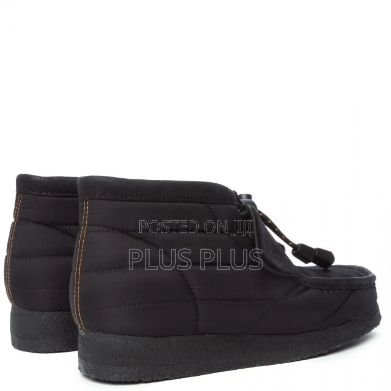 Clarks Originals Men's Black Quilted Wallabee Boots