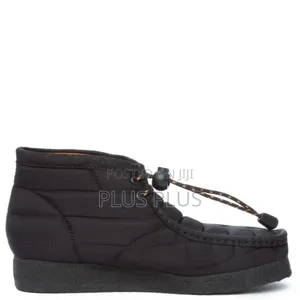 Clarks Originals Men's Black Quilted Wallabee Boots