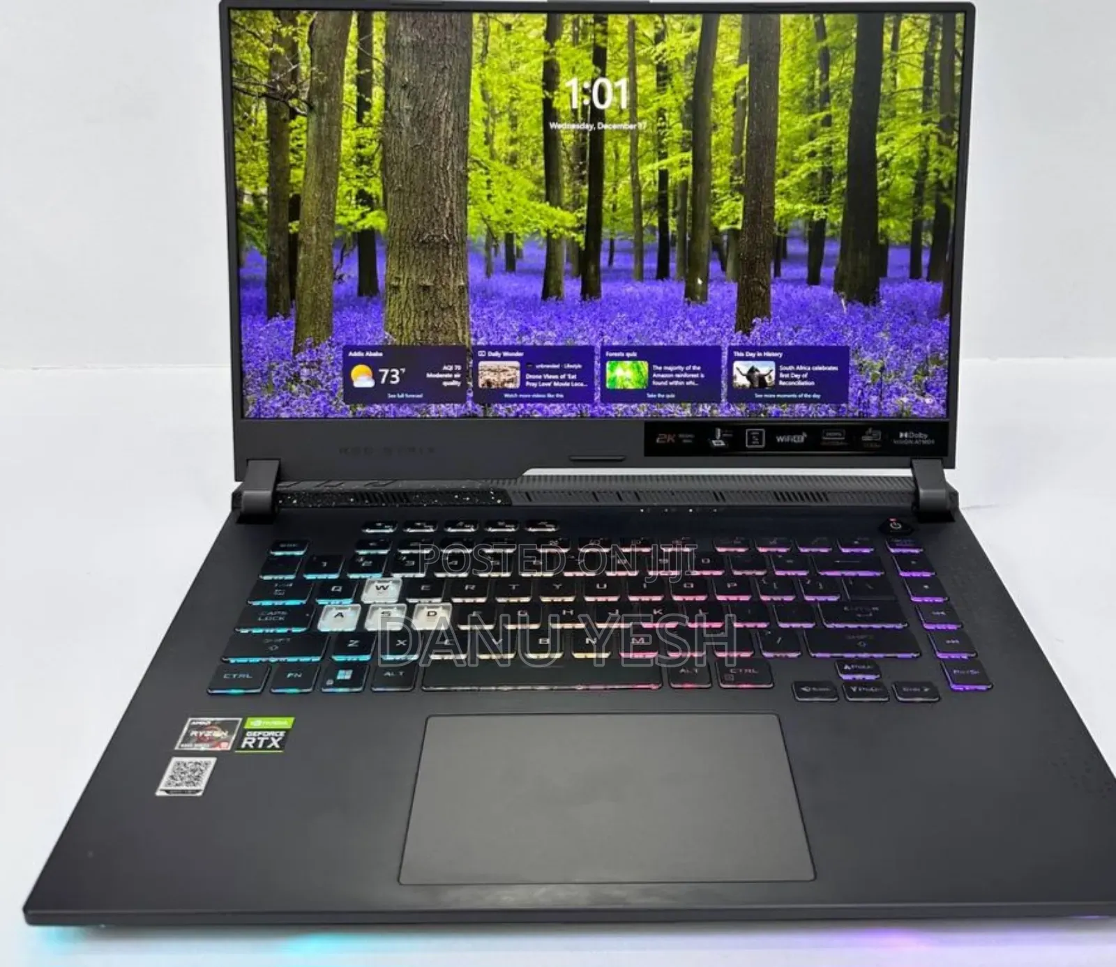 New Laptop Asus ROG Strix G15 16GB AMD Ryzen 9 SSD 512GB