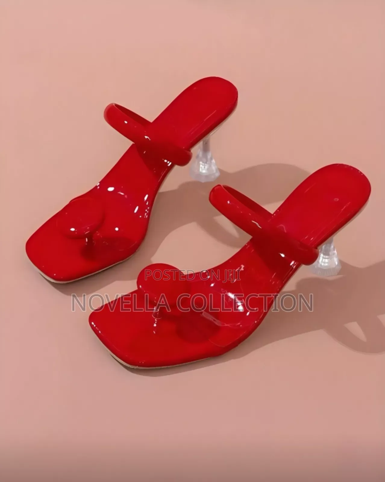 Red, Crystal Stiletto, Classic, Lightweight Comfortable, Heel Shoes