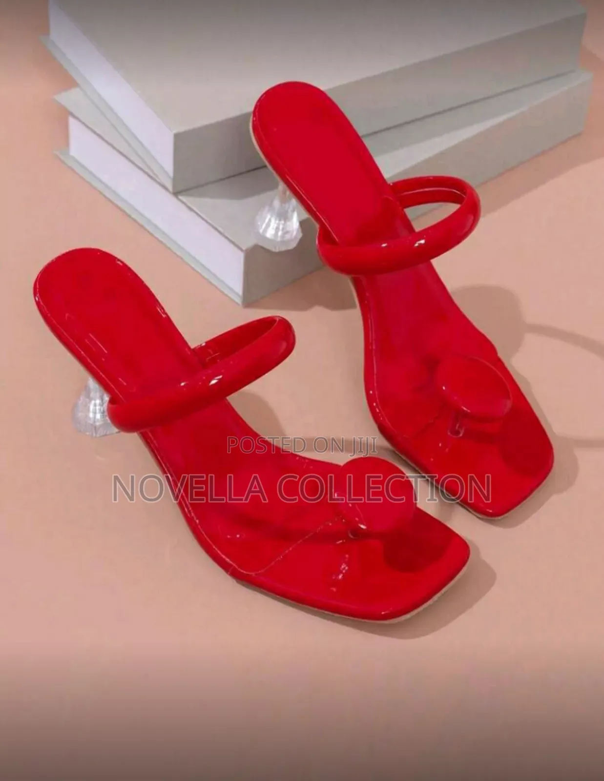 Red, Crystal Stiletto, Classic, Lightweight Comfortable, Heel Shoes