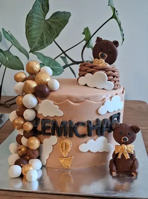 Teddy Bear Fondant Cake