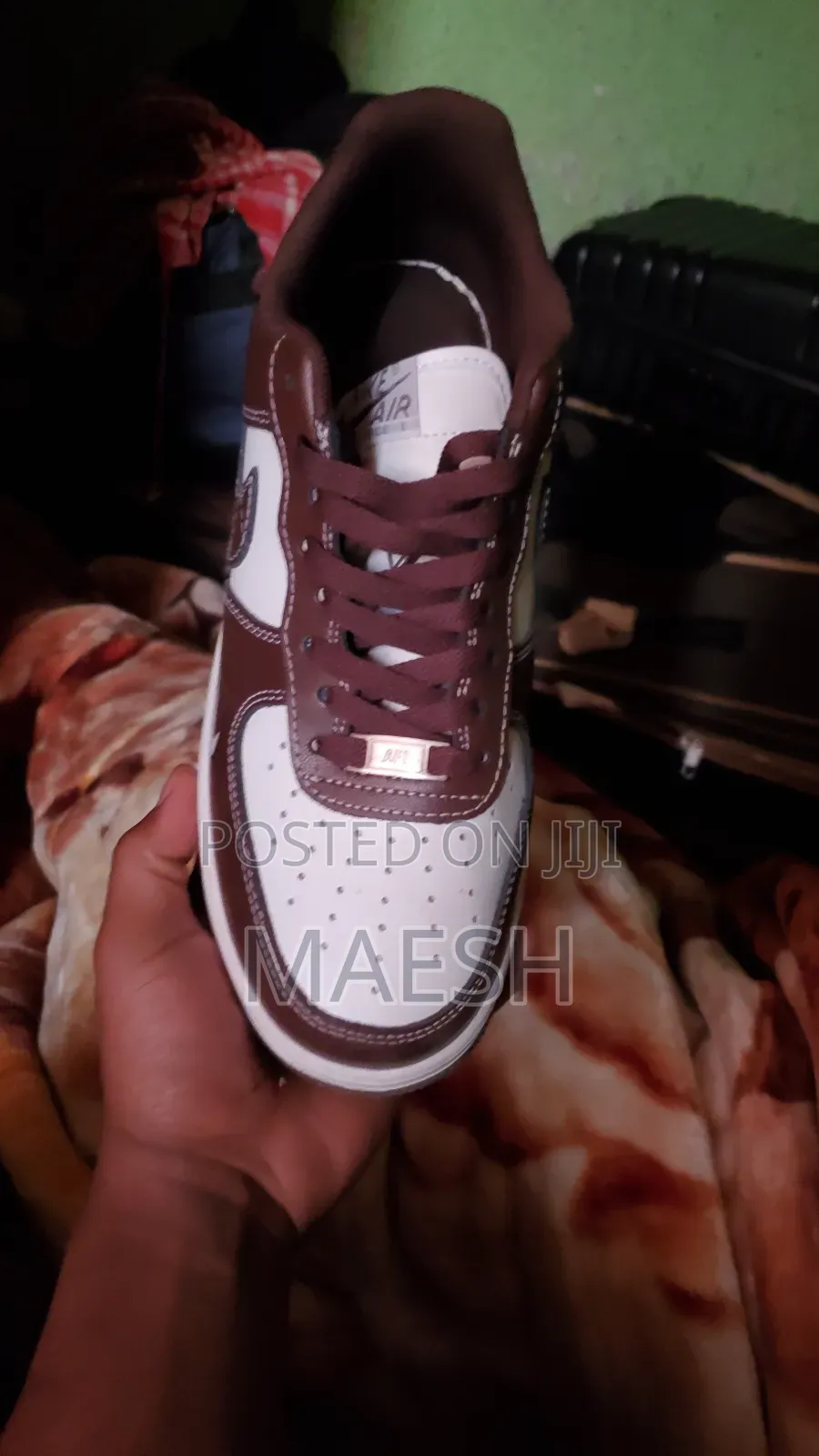 Nike Air Force 1 Beige Brown Men Shoes (Ft398)