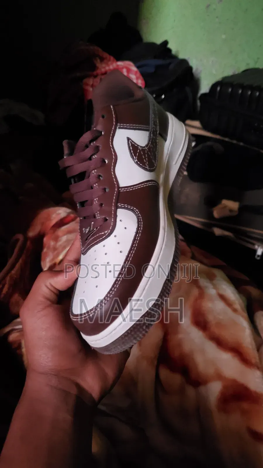 Nike Air Force 1 Beige Brown Men Shoes (Ft398)