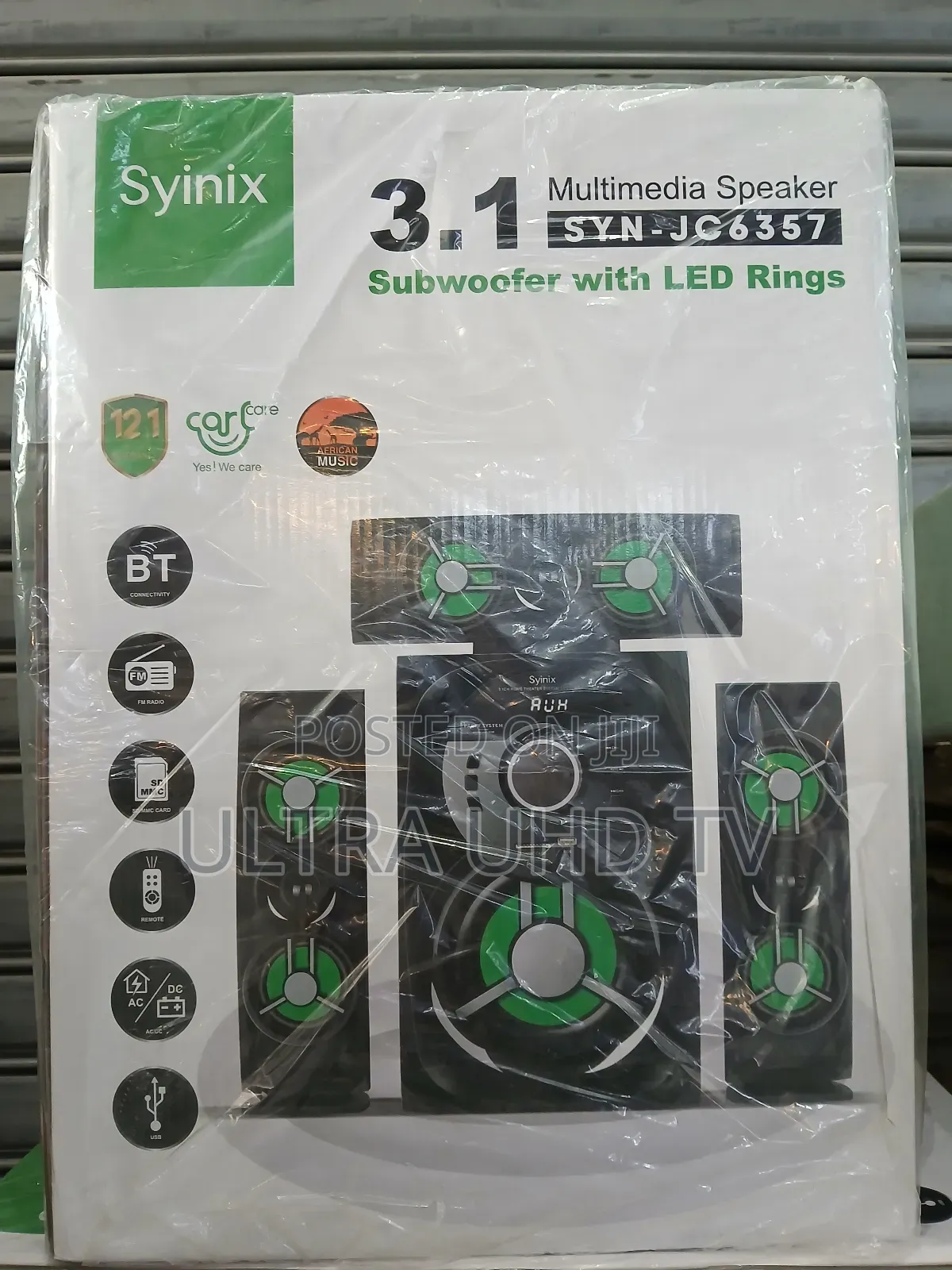 Syinix 3.1 Multimedia Speaker, Model Syn-Jc6357.