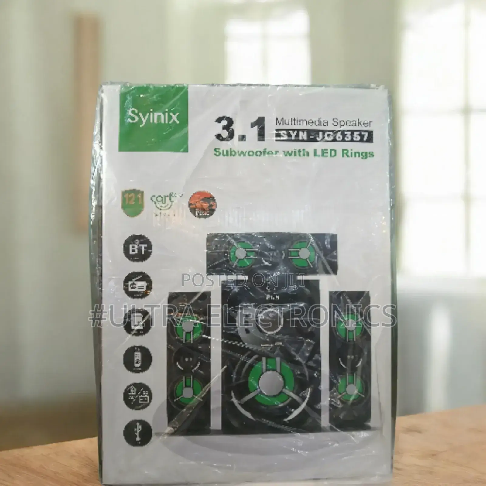 Syinix Speaker Connectivity Options Include Bluetooth, Usb, Aux,