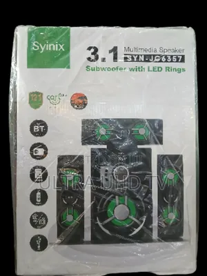 Syinix Speaker Features a Subwoofer With Led Rings. Output Power Is