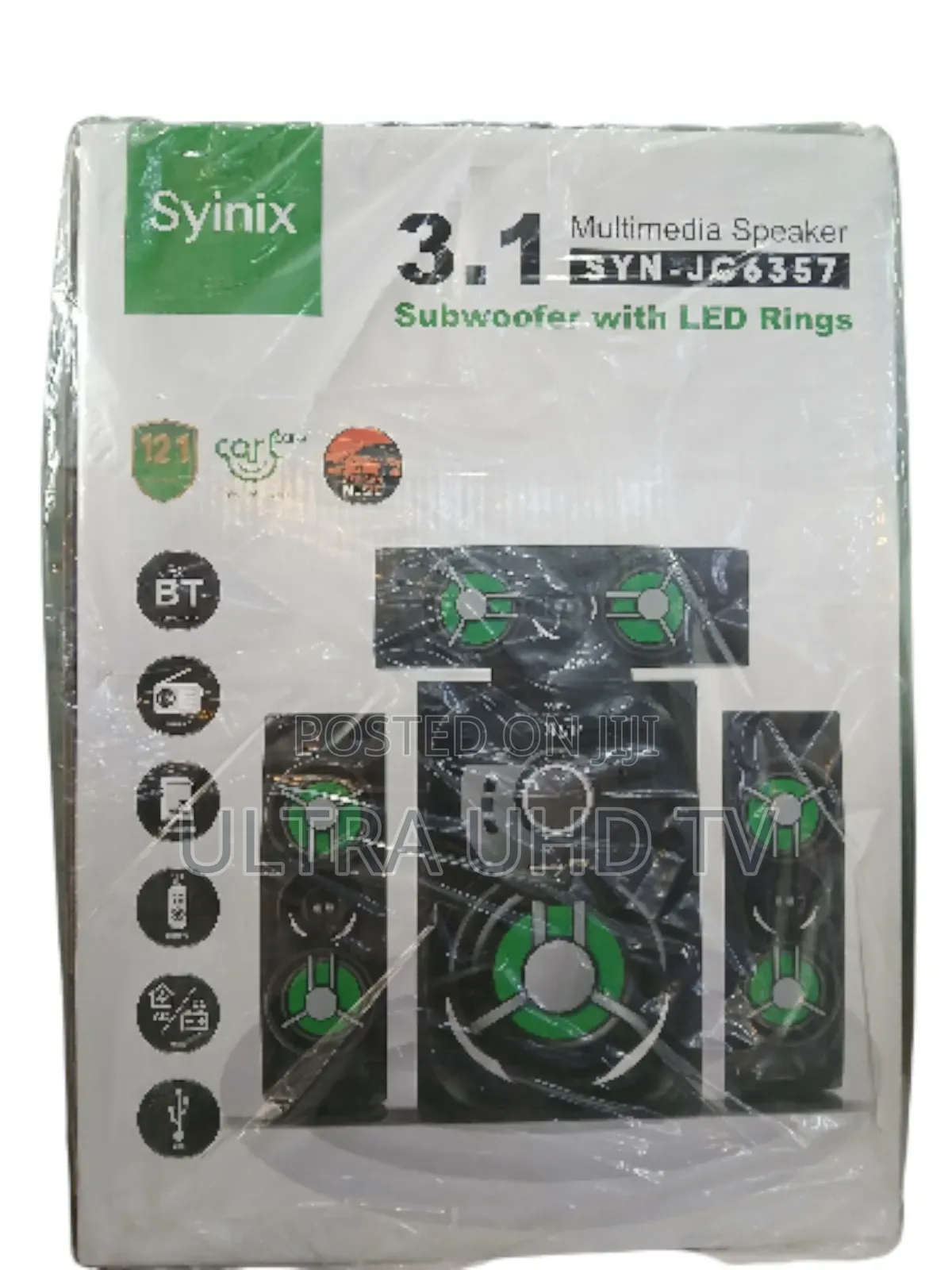 Syinix Speaker Features a Subwoofer With Led Rings. Output Power Is