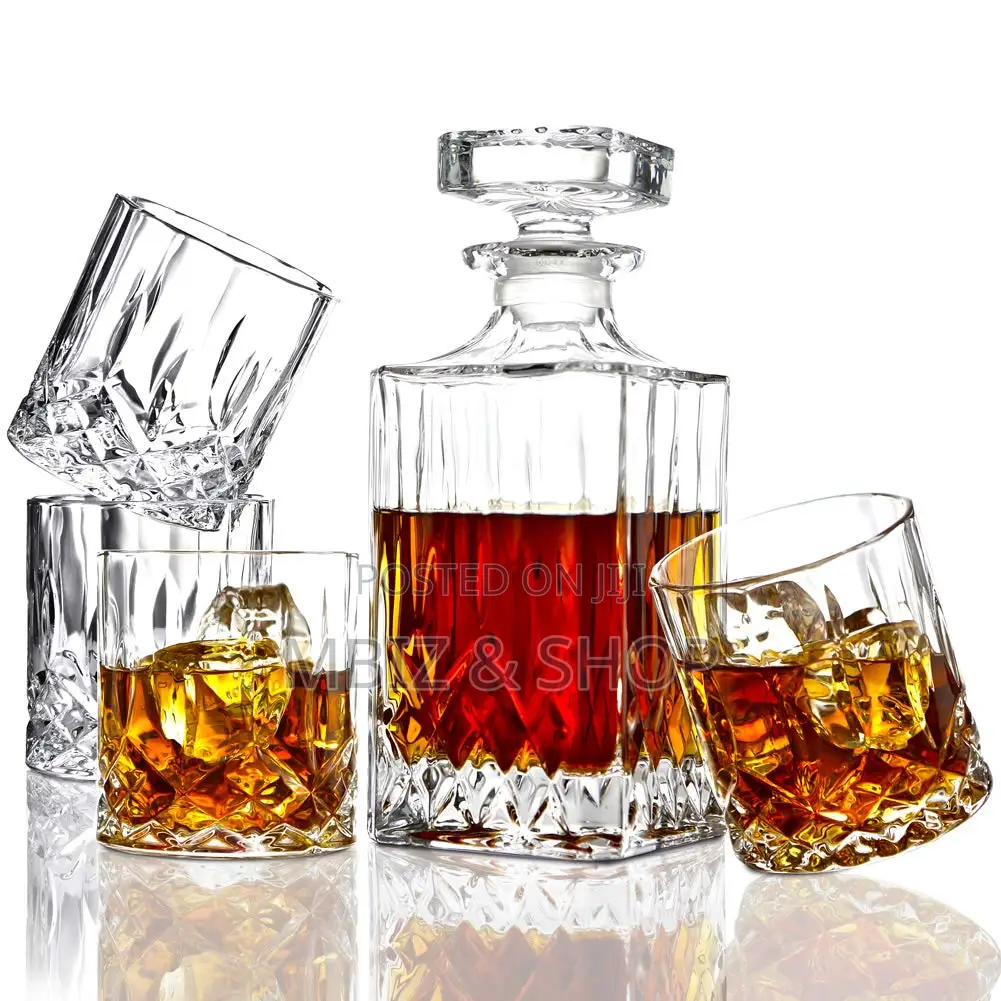 7 Piece Whiskey Decanter and Glasses Set