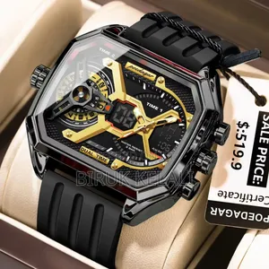 Poedagar New Dual-Display High-End Men's Watch With Water Resistance