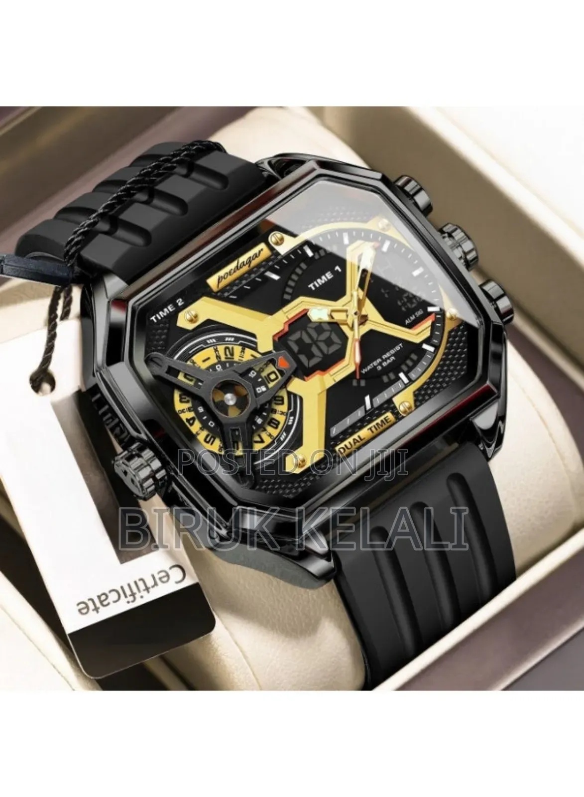 Poedagar New Dual-Display High-End Men's Watch With Water Resistance