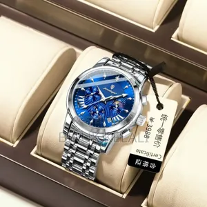 Poedagar Brand Fashion Business Luxury Waterproof Night Light Date Tim