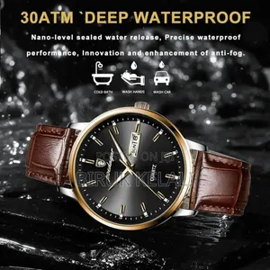 Poedagar 832 Men Watch Fashion Casual Sport Leather Quartz Watches Wat