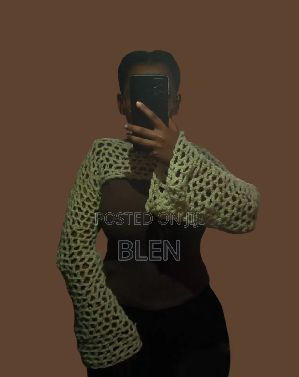 Crochet Mesh/Net Bolero Top