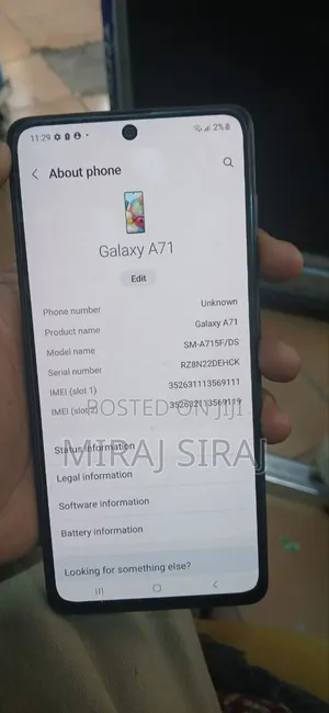 Samsung Galaxy A71 128 GB Blue