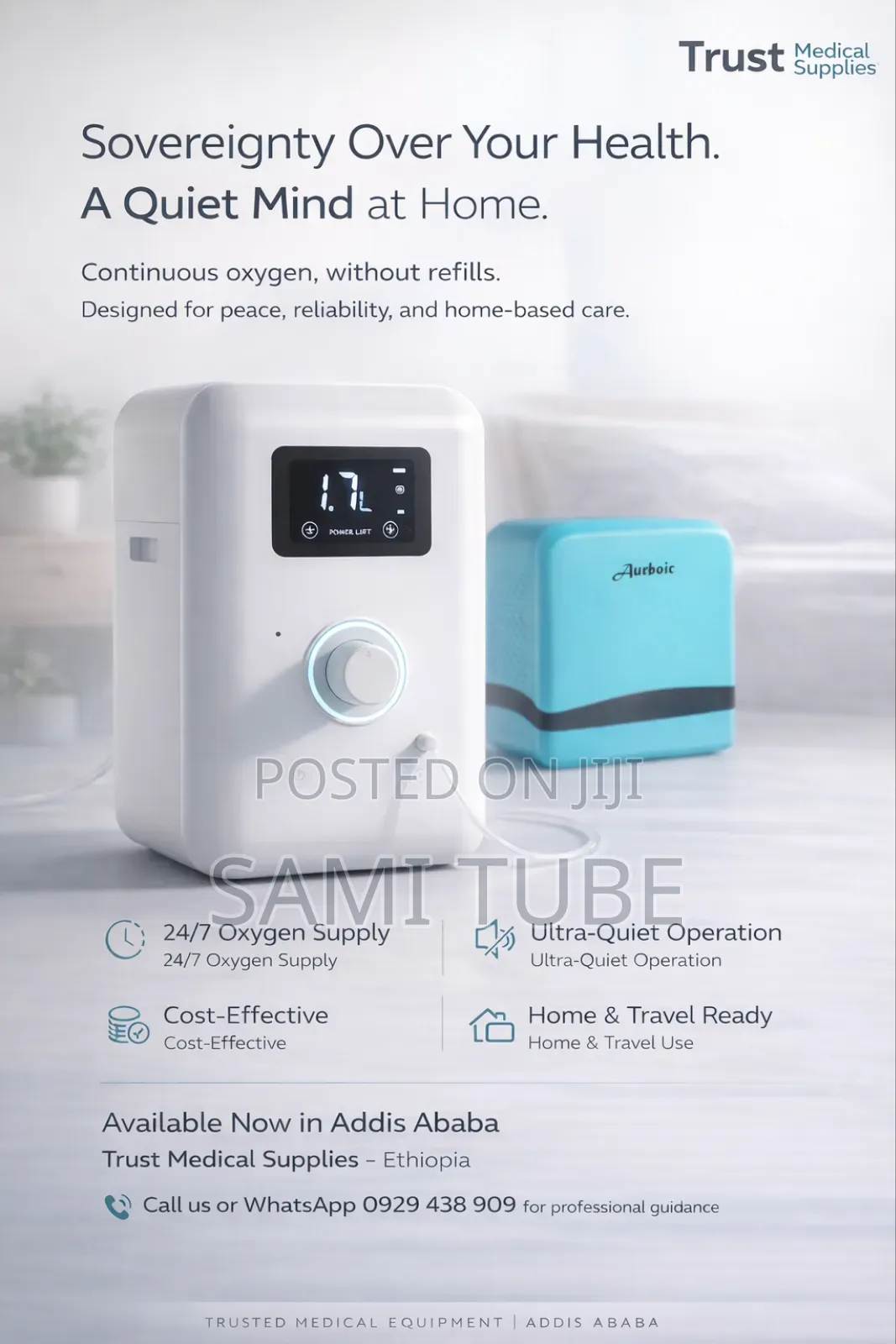 3 Lit Oxygen Concentrator