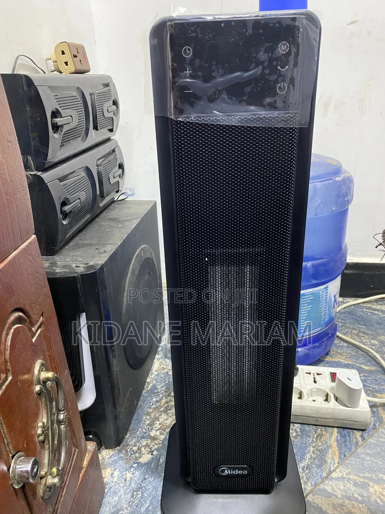 Midea Ptc Tower Fan Heater – 2000w, Eco Mode, 24-hour Timer