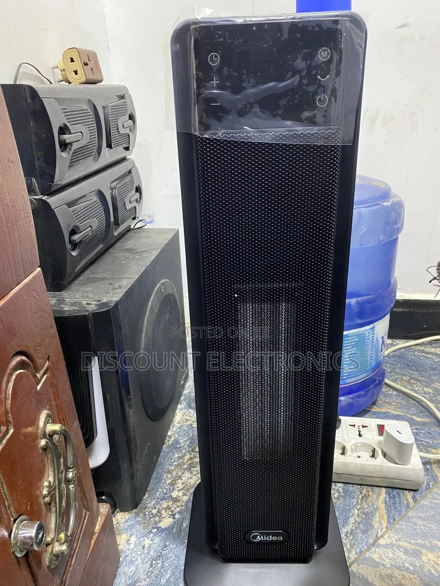 Midea Ptc Tower Fan Heater – 2000w, Eco Mode, 24-hour Timer