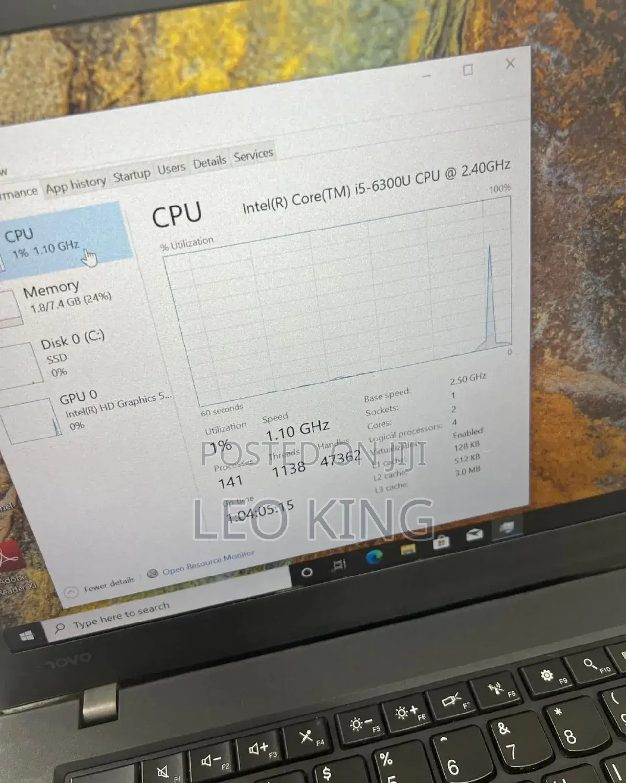 Laptop Lenovo ThinkPad T460 8GB Intel Core I5 SSD 256GB