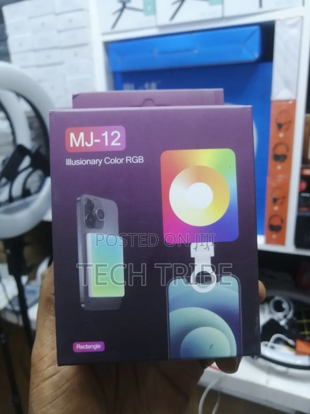 Magnetic RGB Led Video Light, Model Mj-12, Designed to Attach