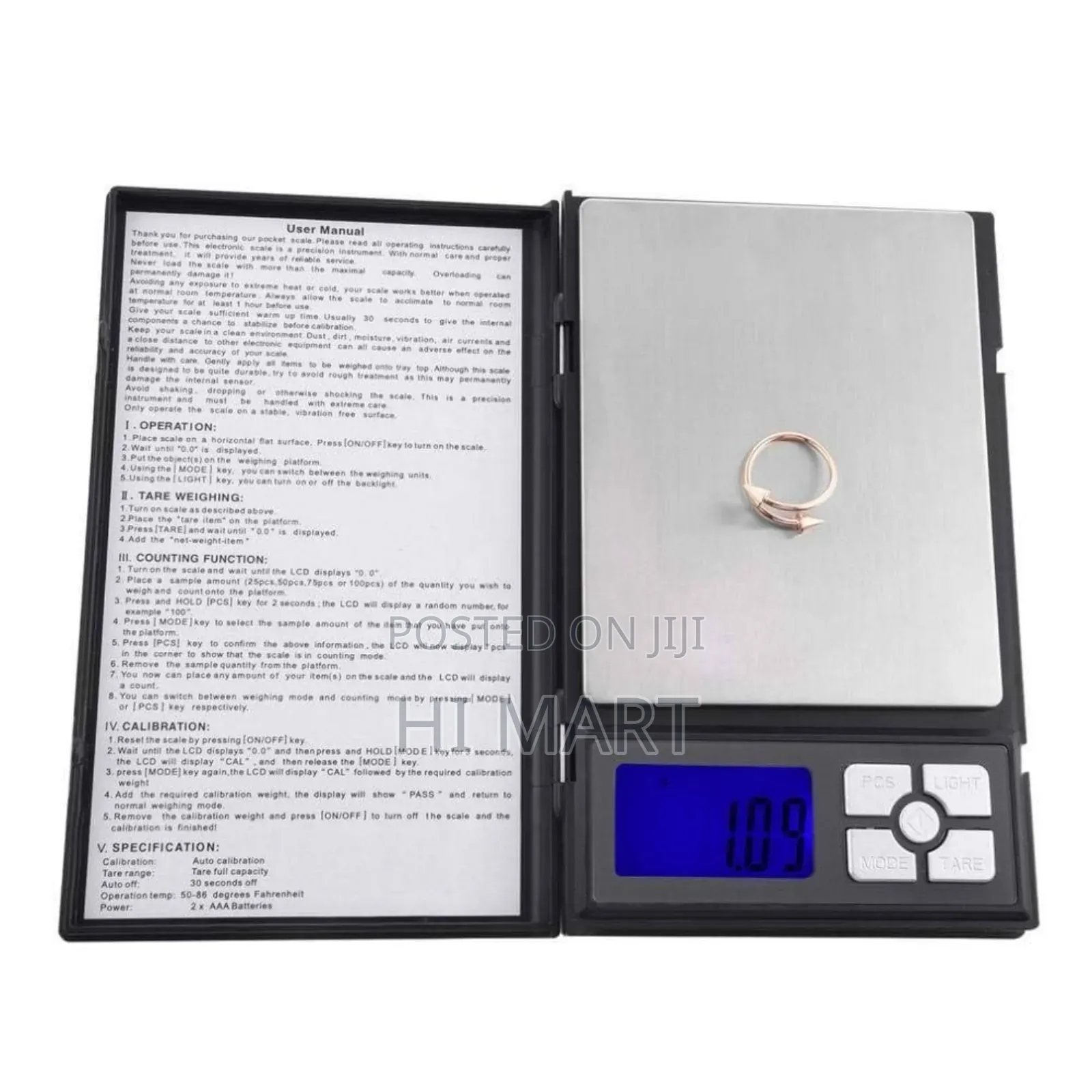 Note Book High Quality Digital Scale