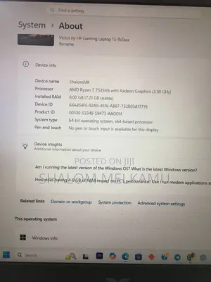 New Laptop HP Pavilion X360 11 8GB AMD Ryzen 5 HDD 500GB