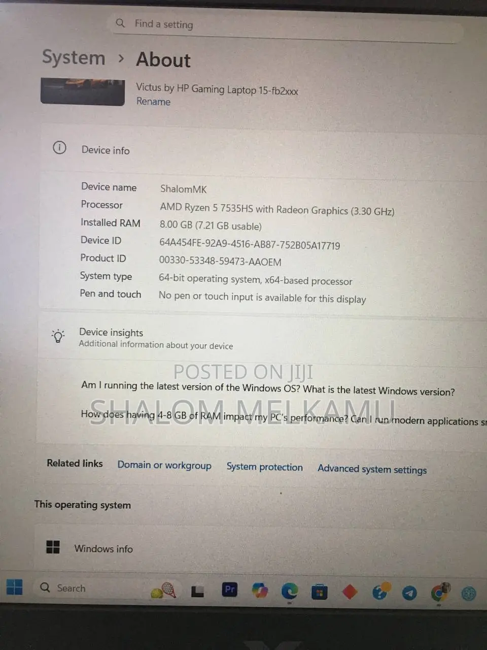 New Laptop HP Pavilion X360 11 8GB AMD Ryzen 5 HDD 500GB