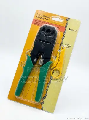 Crimping Tool 3in1 Rj45 11 Network Cable Cutter, Stripper, Crimper Kit