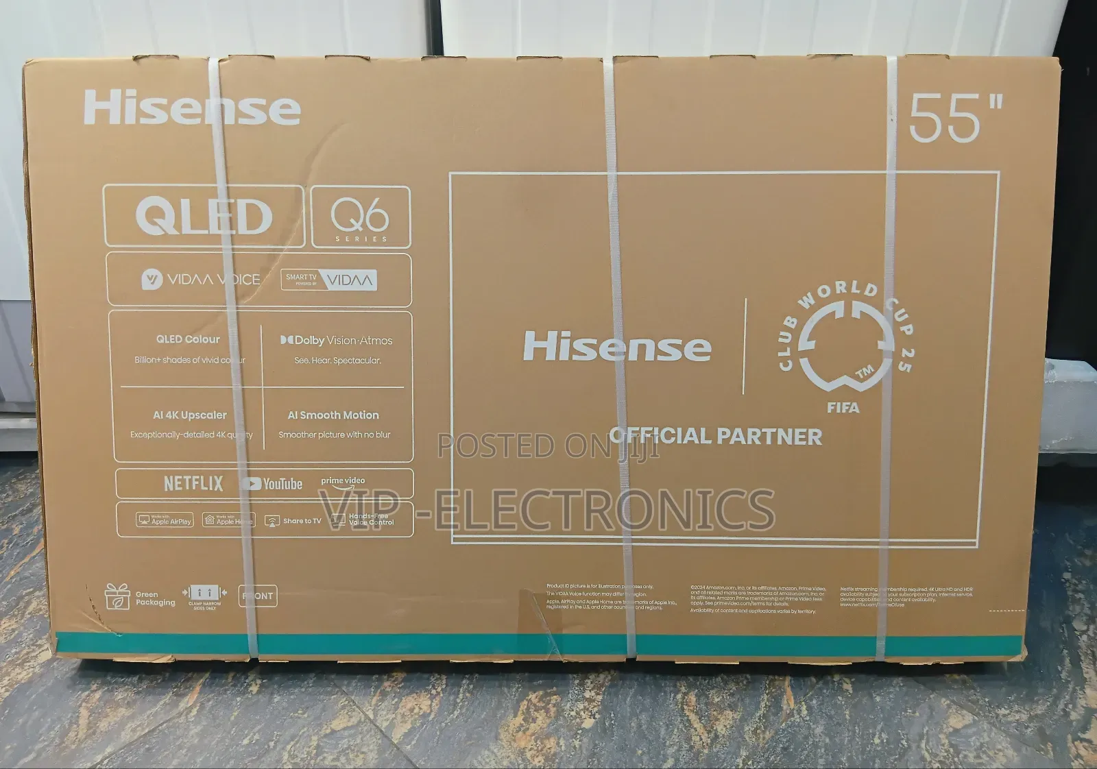 Hisense Tv 55 Inch Smart Qled Q6 Vidaa Voice Tv New Price