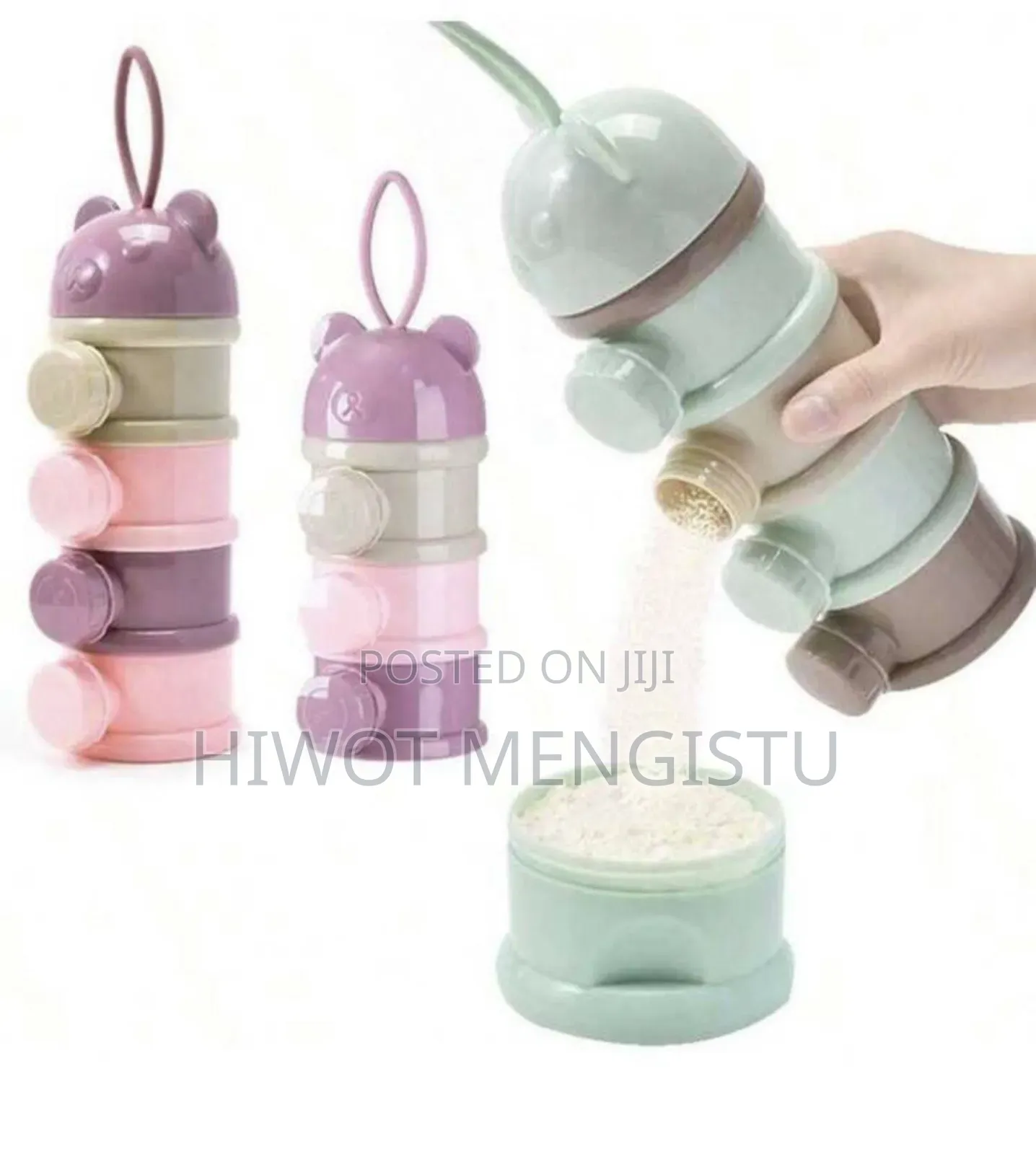 Three Layer Baby Powder Container