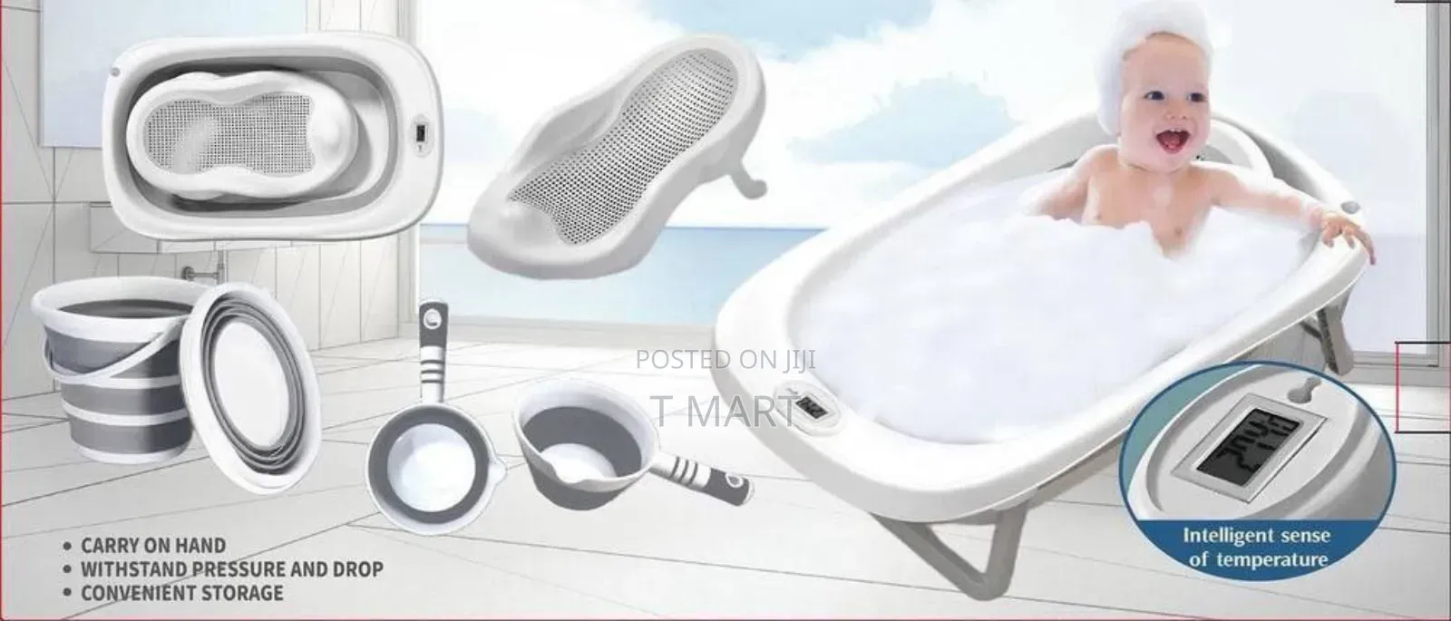 4-in-1 Foldable Baby Bath Tub Set – The Smart Mom’S Choice!