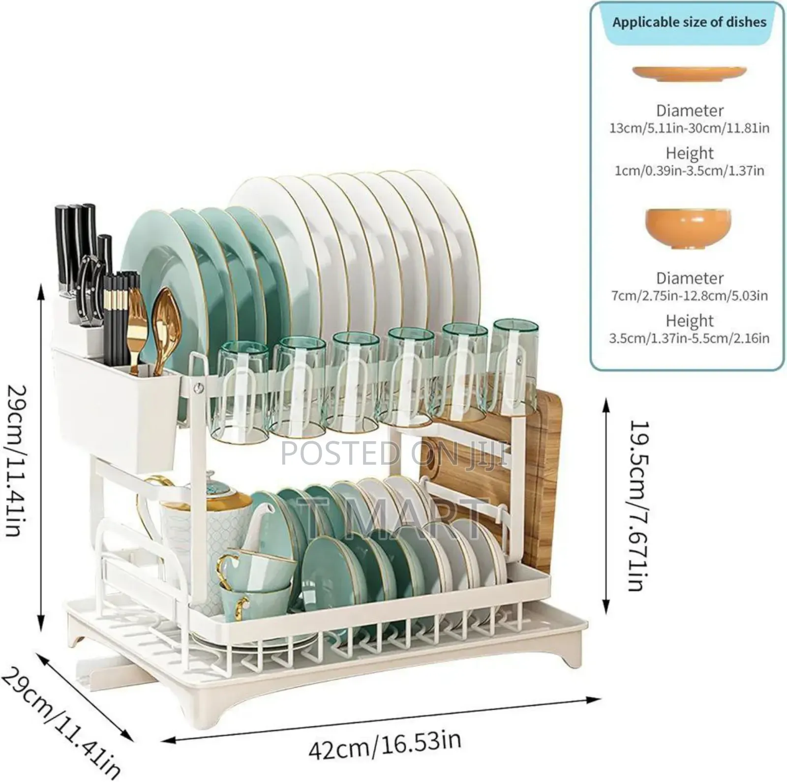 2-Tier Kitchen Dish Drying Rack