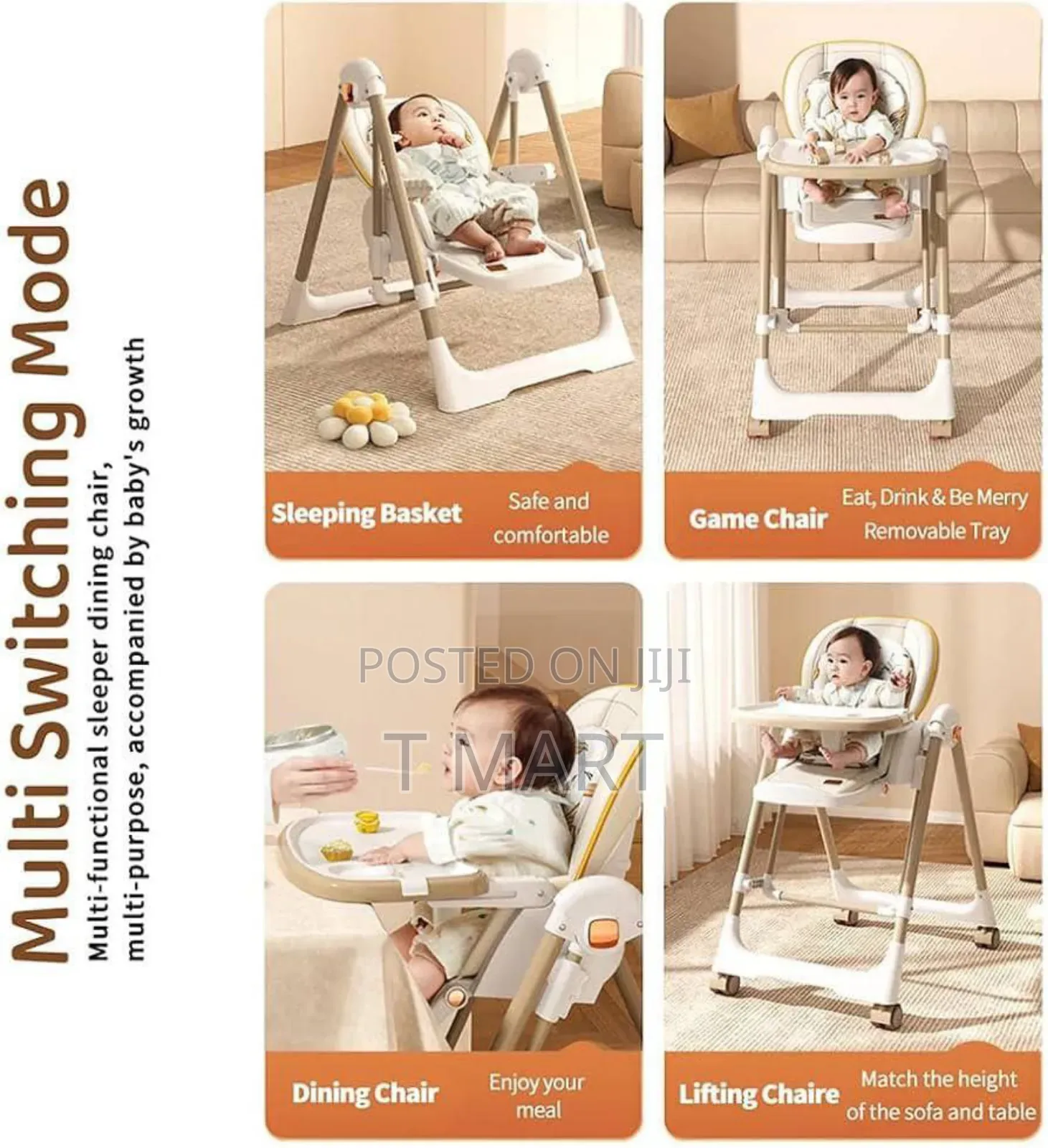 5 in 1 Multifunction Baby Feeding Chair