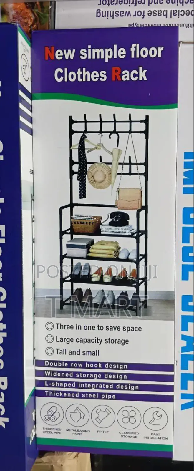 New Simple Floor Clothes Rack